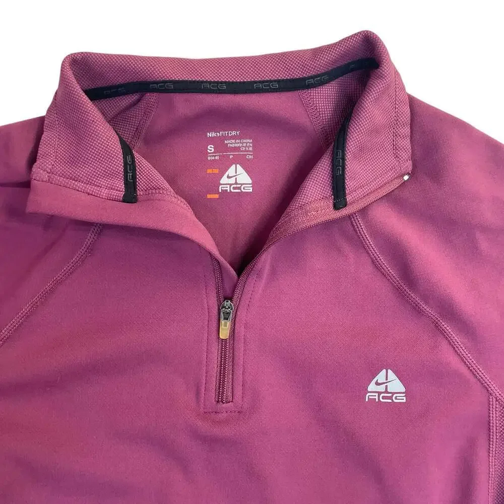 Nike ACG Fit Dry 1/4 Zip Pullover Shirt Size S